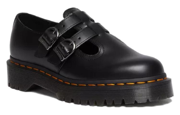 (WMNS) Dr. Martens 8065 II Bex Smooth Leather Platform Mary Jane 'Black' 30792001