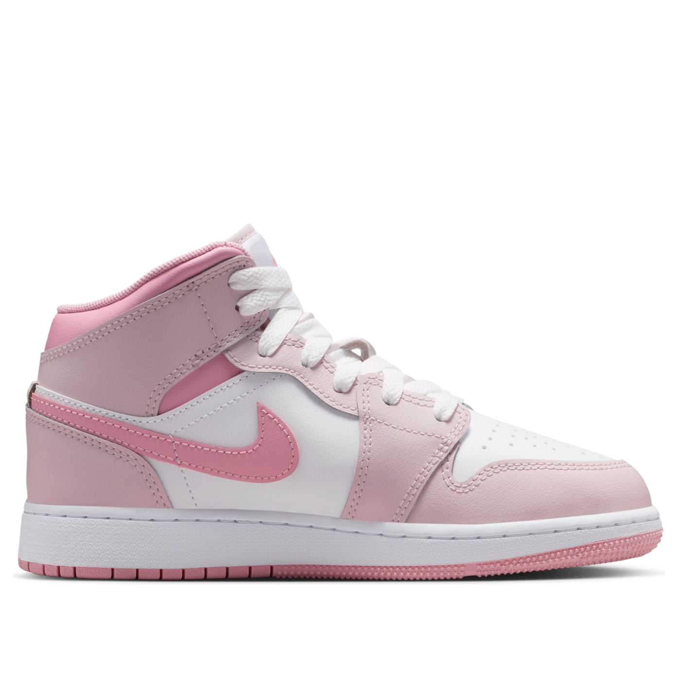 (GS) Air Jordan 1 Mid 'Pearl Pink White' DQ8423-600