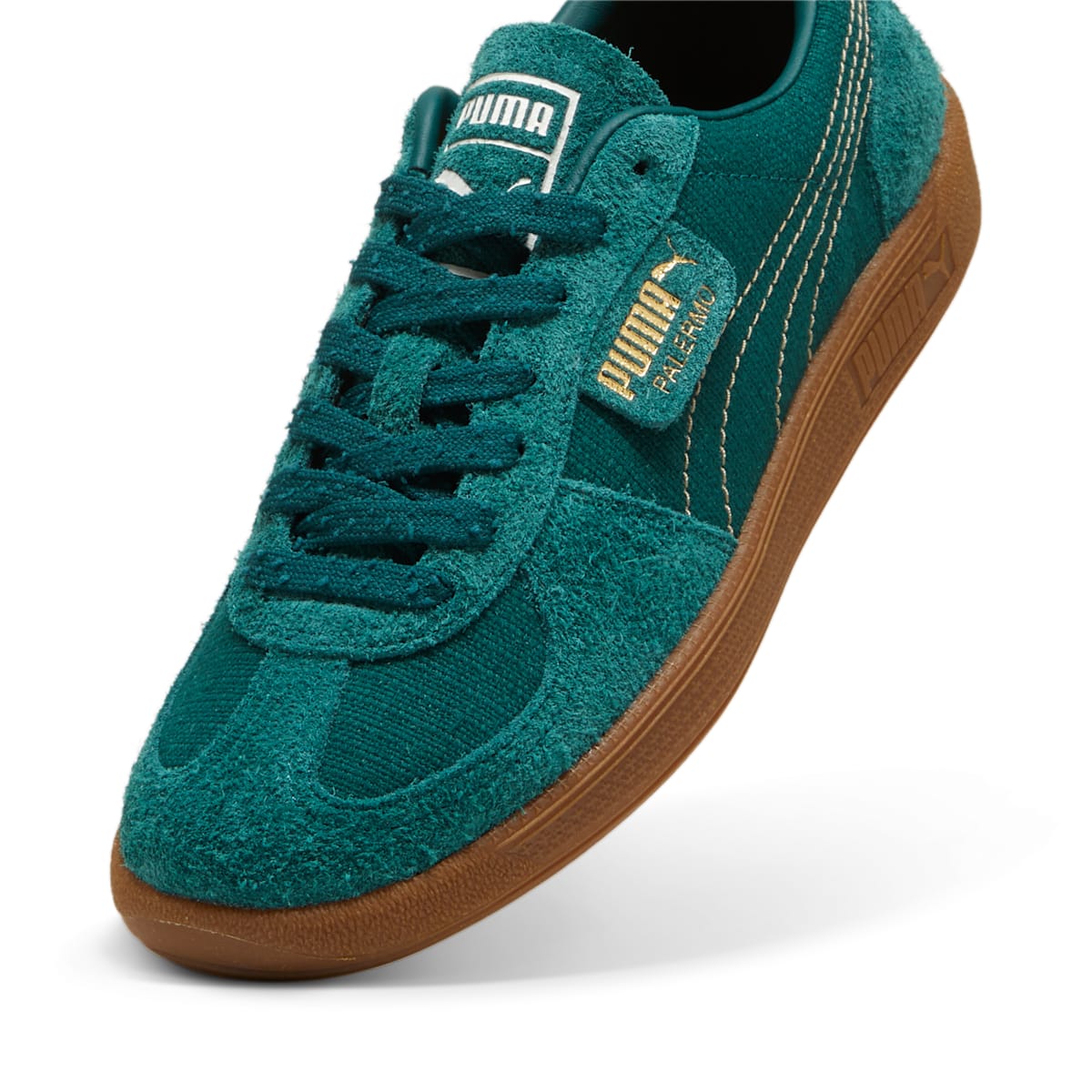 (WMNS) Puma Palermo Texture 'Dark Myrtle Gold' 398523-01