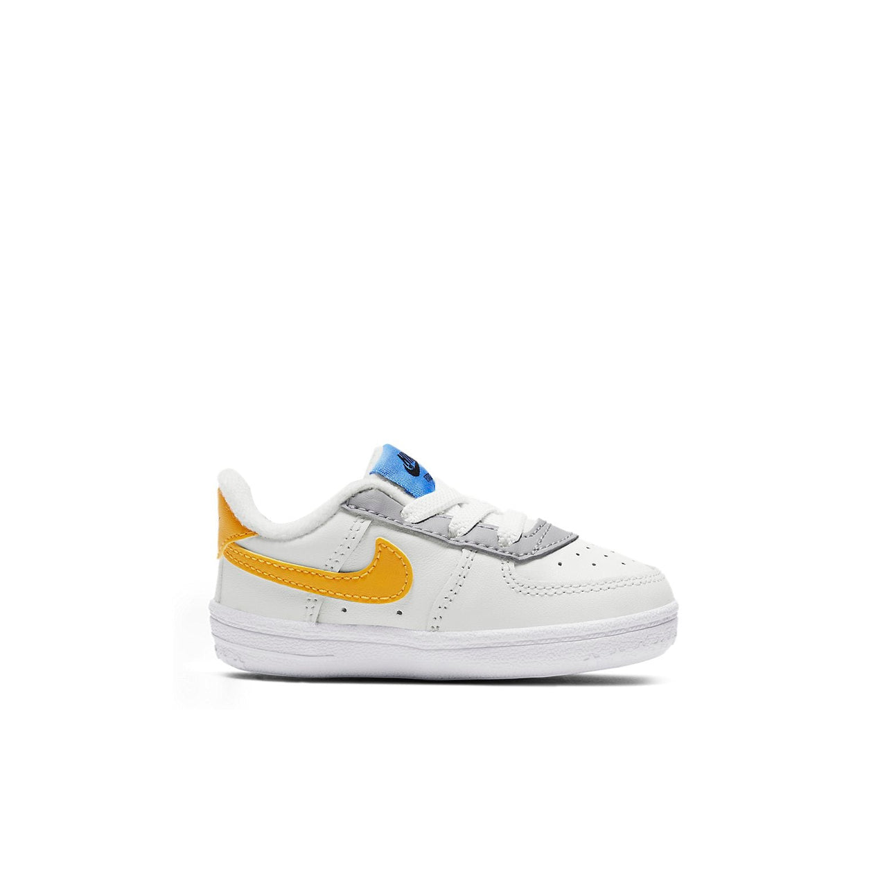 (TD) Nike Force 1 Crib White/Yellow CK2201-101