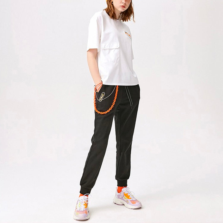 (WMNS) FILA FUSION Casual Sports Loose Short Sleeve White T11W123103F-WT