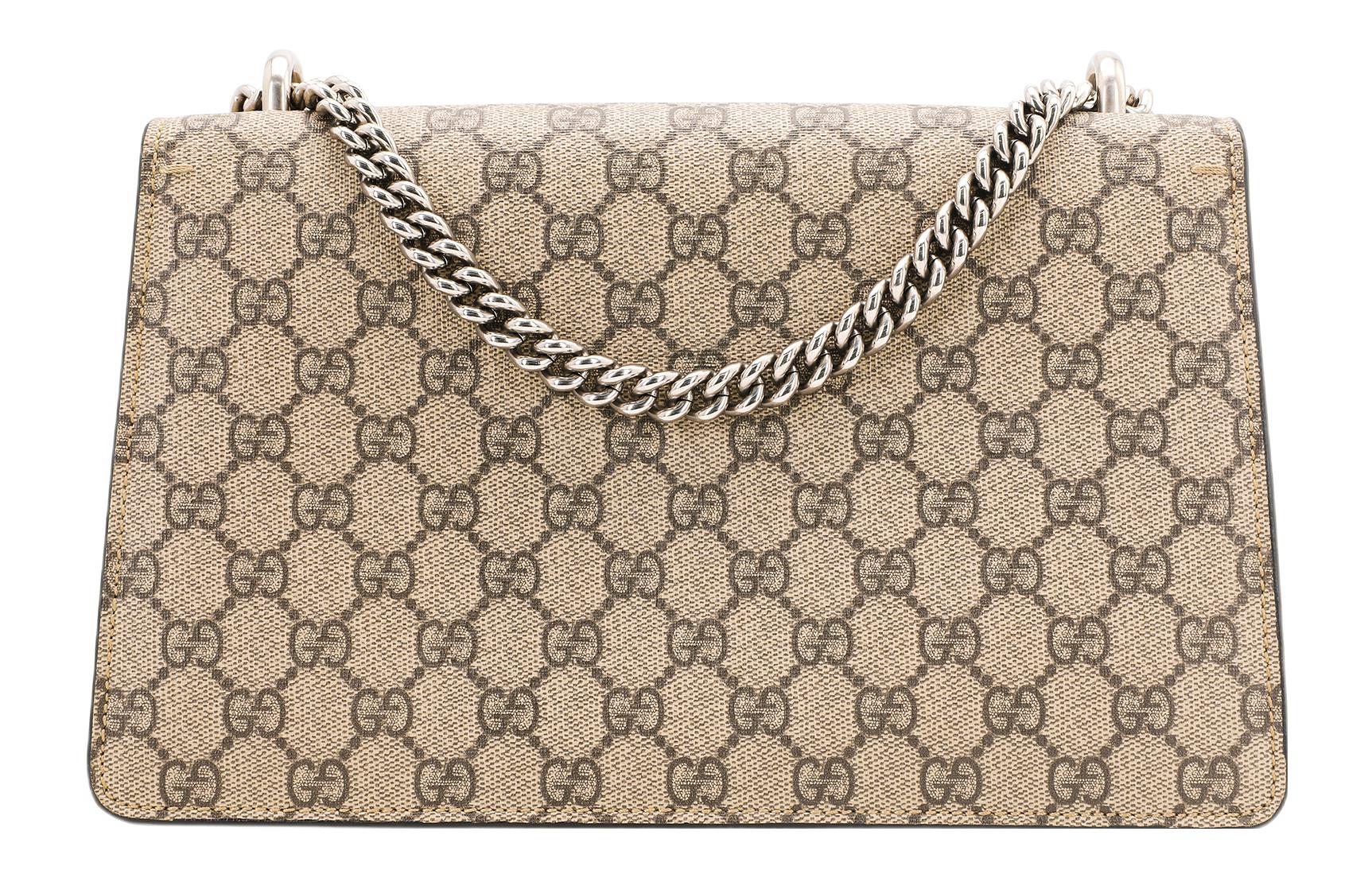 (WMNS) Gucci [Dionysus] Small GG Shoulder Bag Beige/Ebony 400249-KHNRN-8642