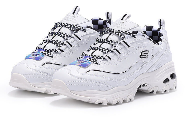 (WMNS) Skechers D'Lites 1.0 low Shoes GS White 149227-WBK