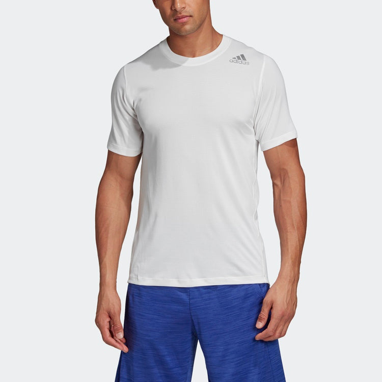 adidas Sports Training Pullover Round Neck Short Sleeve White DX0792