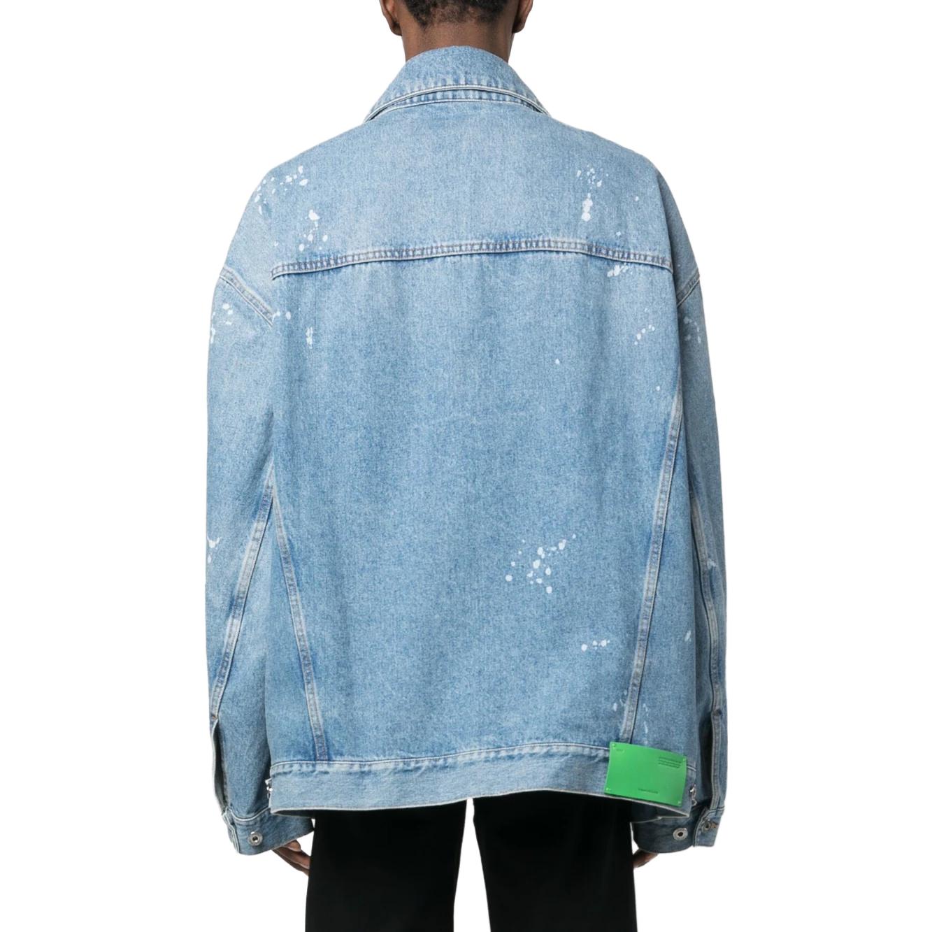 Off-White Blue Button Denim Jacket 'Medium Blue' OMYE083S23DEN0014600