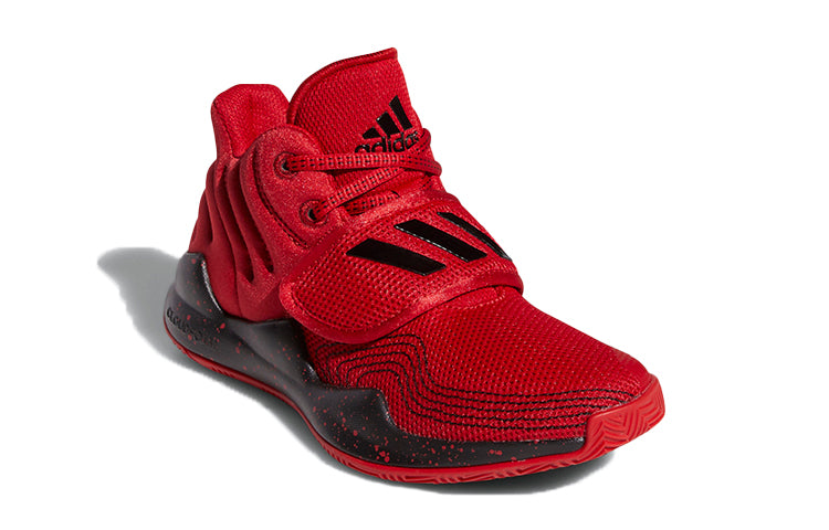(GS) adidas Deep Threat J Red/Black FX3558