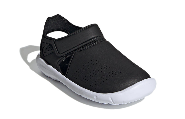 (PS) adidas FortaSwim Stripes J 'Black' FW6048