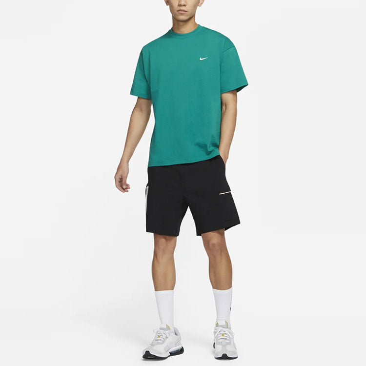 Nike Lab Solo Swoosh Basic Sports Short Sleeve Green DA0321-340