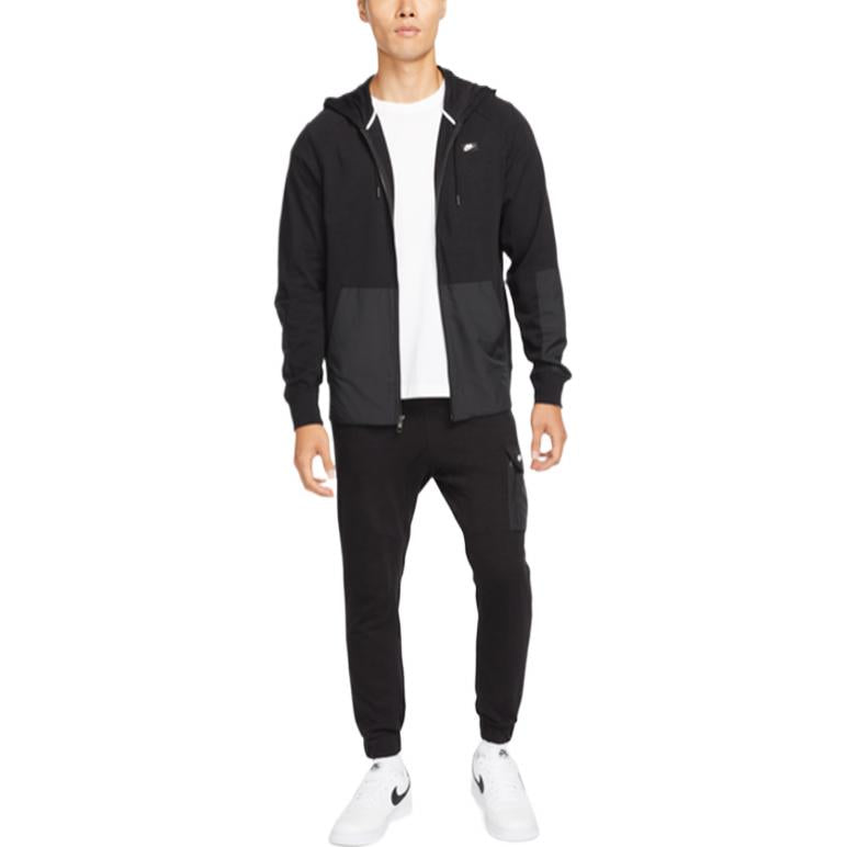 Men's Nike Training Side Pocket Bundle Feet Sports Pants/Trousers/Joggers Black CV8988-011