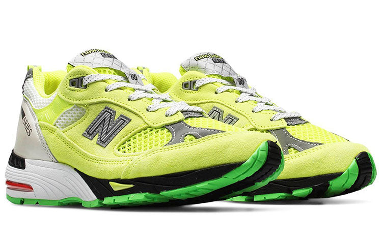 (WMNS) New Balance Aries x 991 Made in England 'Neon Yellow' W991AFL