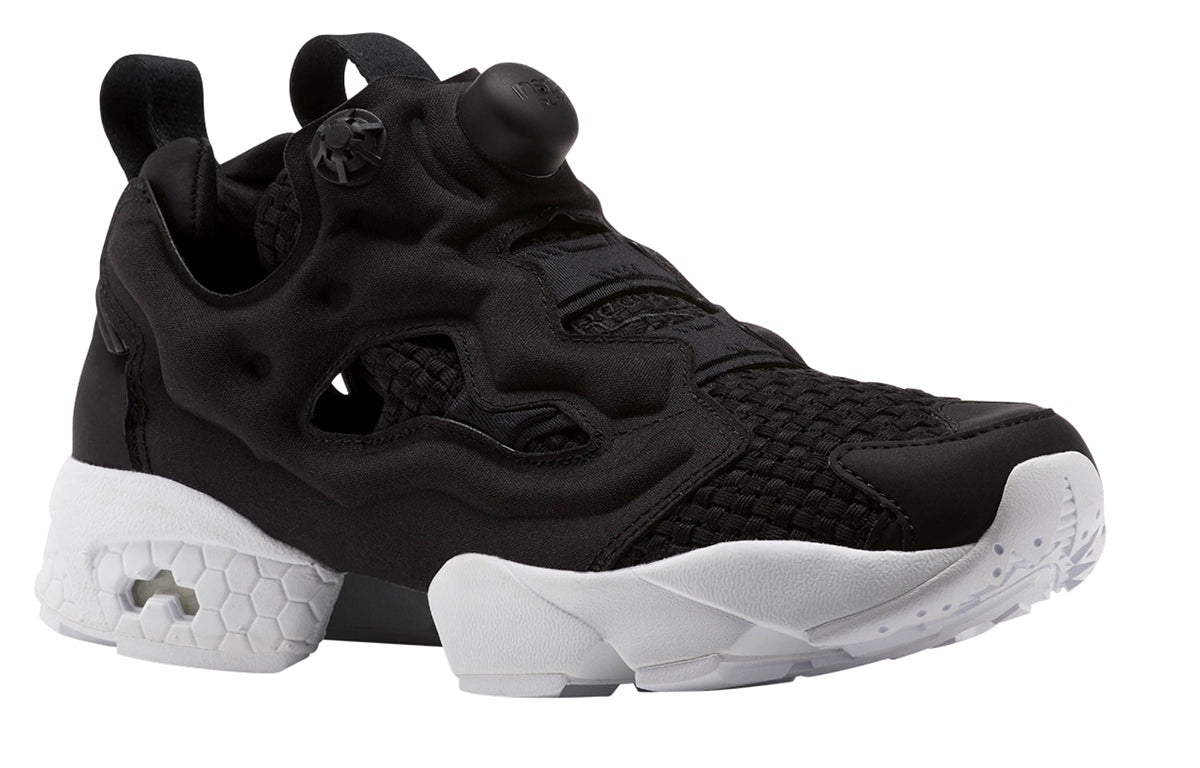 (WMNS) Reebok Instapump Fury Woven Running Shoes Black/White CM9791