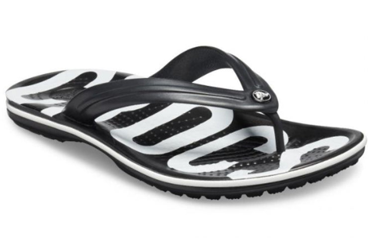 Crocs Crocband Printed Flip Flip-Flops Black White 205943-066