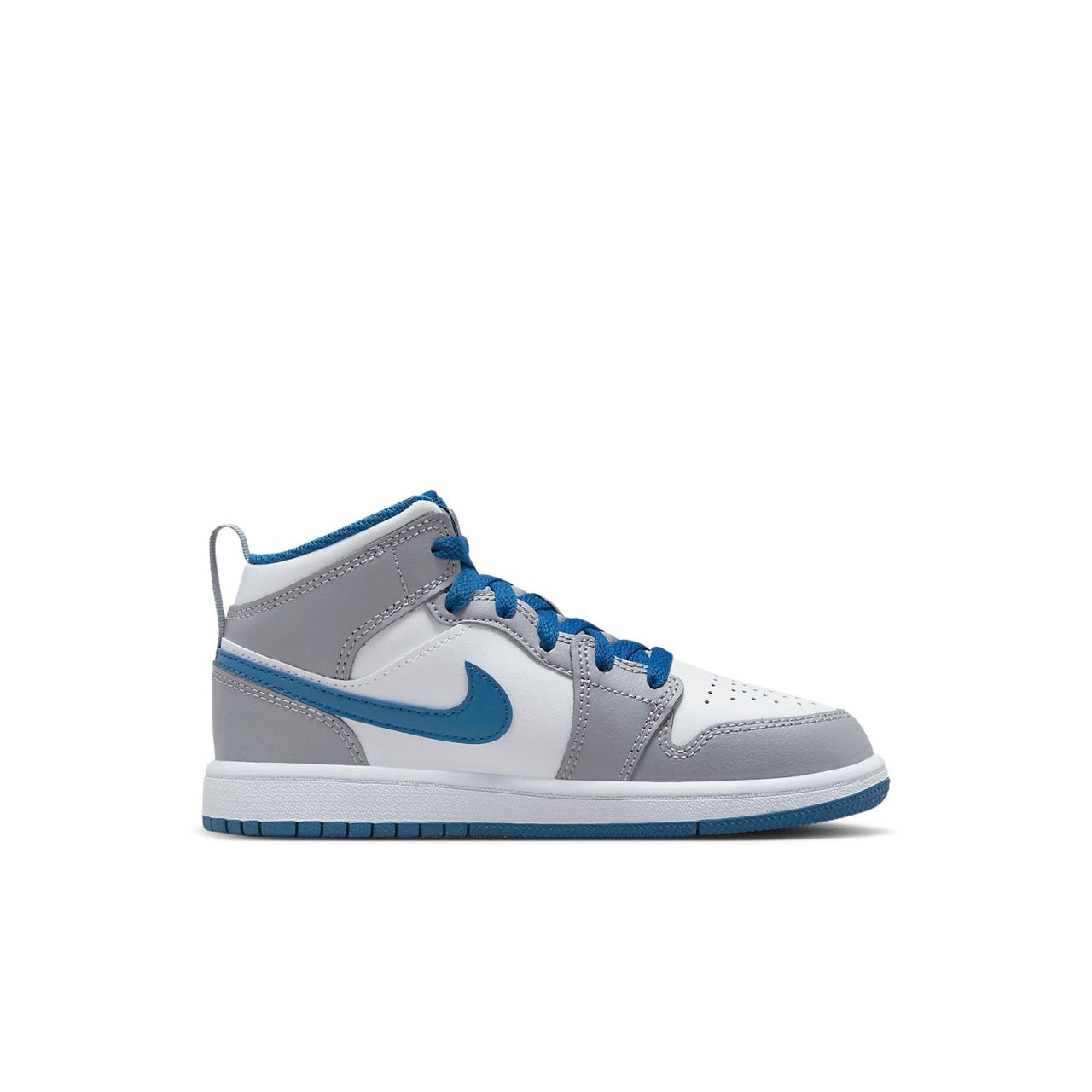 (PS) Air Jordan 1 Mid 'Cement True Blue' DQ8424-014