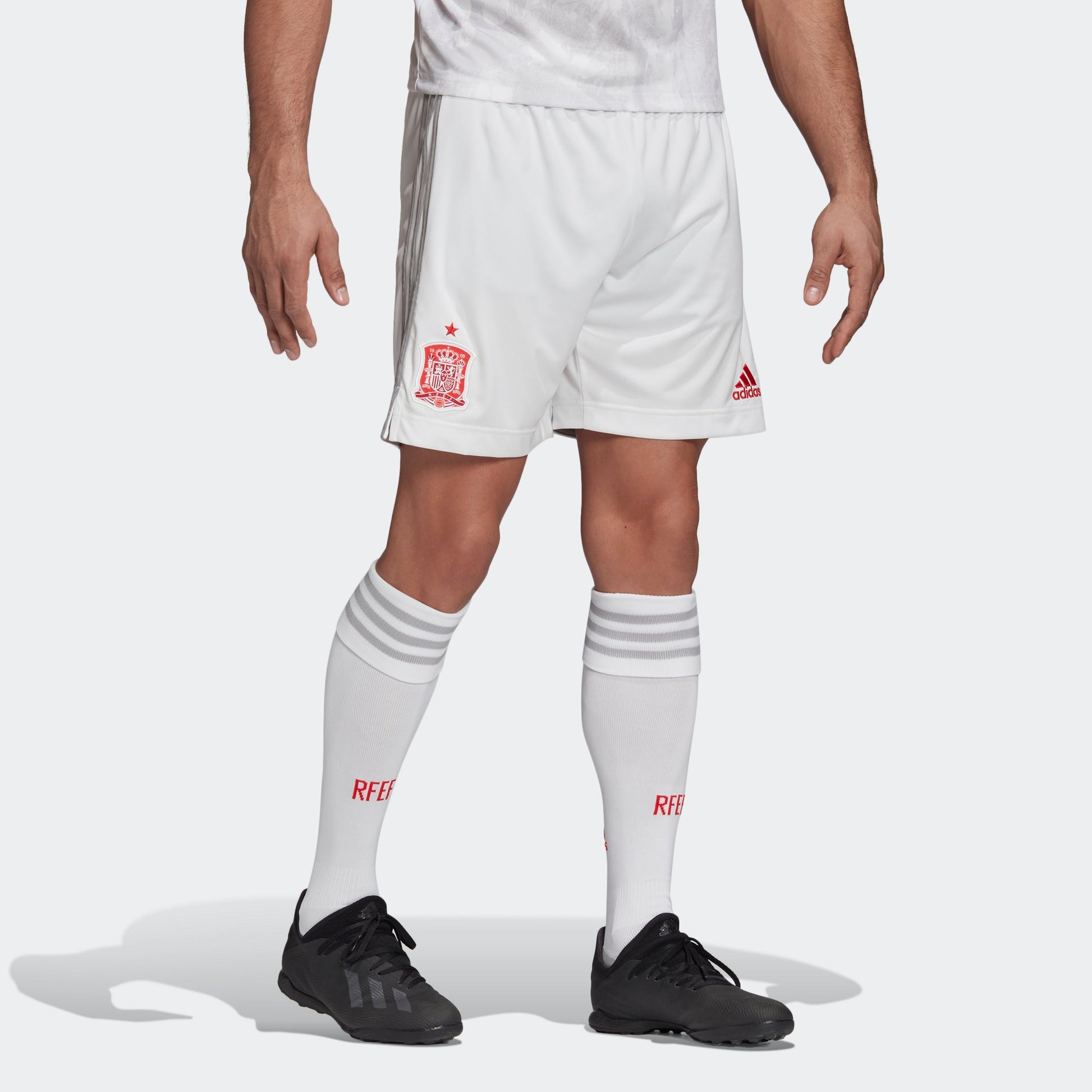 adidas FEF A SHO European Cup Spanish national team Away Soccer/Football Sports Shorts White EH6515