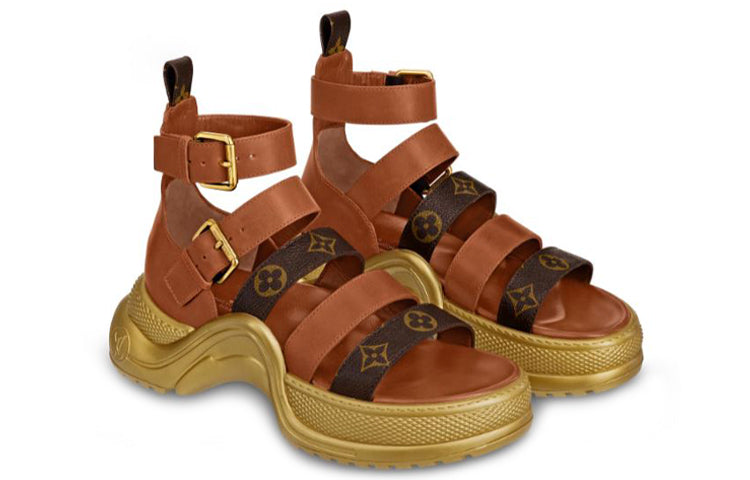 (WMNS) LOUIS VUITTON LV Archlight 'GoldBrown' 1A58C9