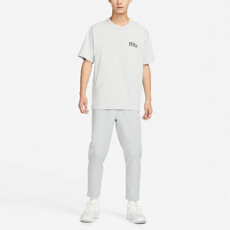 Nike Club Woven Tapered Leg Pants 'Light Smoke Gray White' DX0625-077