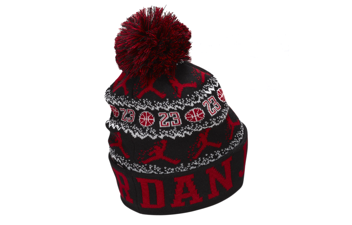 Air Jordan 23 Peak Beanie 'Black Red' FN4673-010