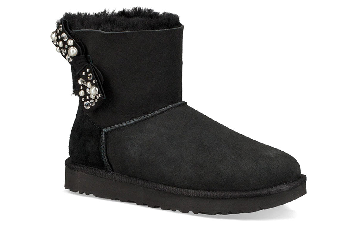 (WMNS) UGG Mini Bailey Bow Brilliant Black 1019725-BLK
