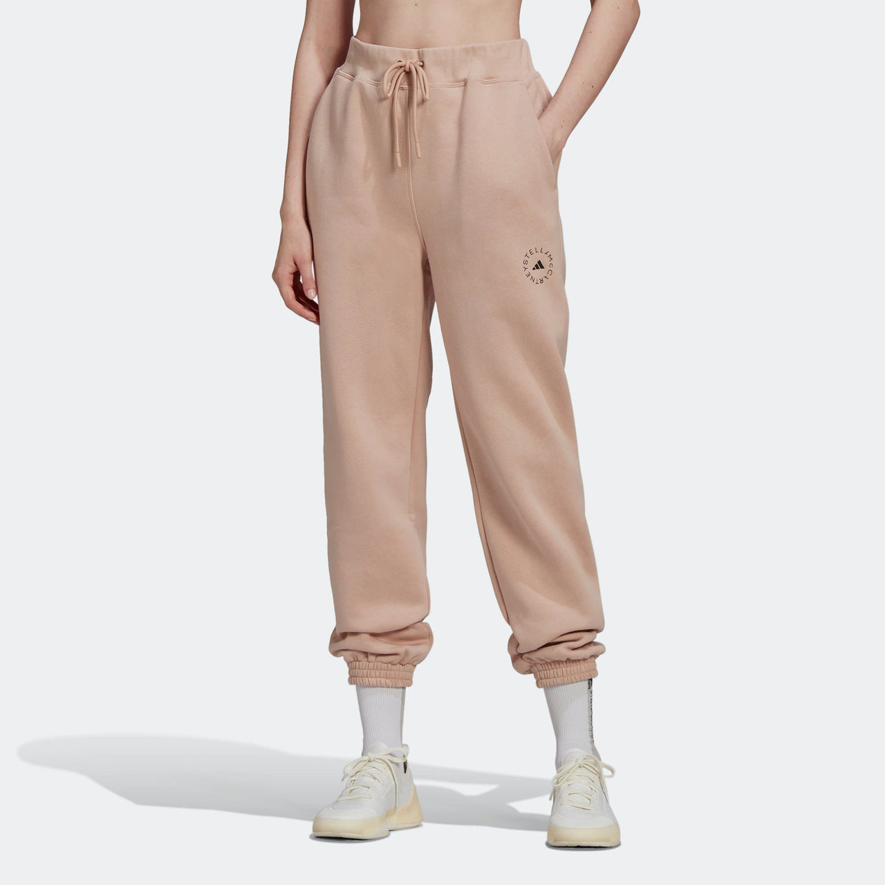 (WMNS) adidas By Stella McCartney Agent Of Kindness Loose Fit Sweat Pants Asia Sizing 'Beige' H59287