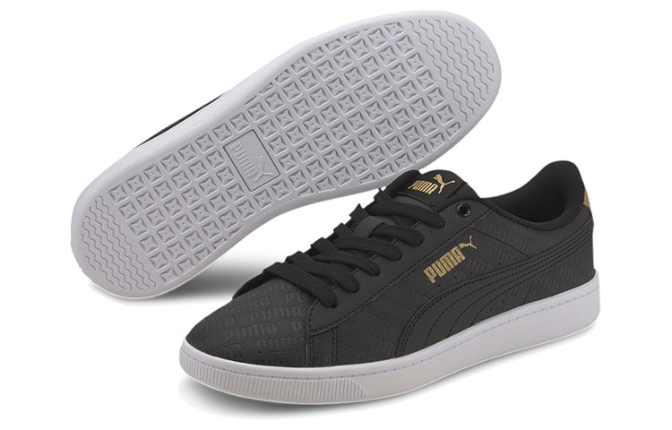 (WMNS) PUMA Vikky V2 Sig 'Black White Gold' 373226-02