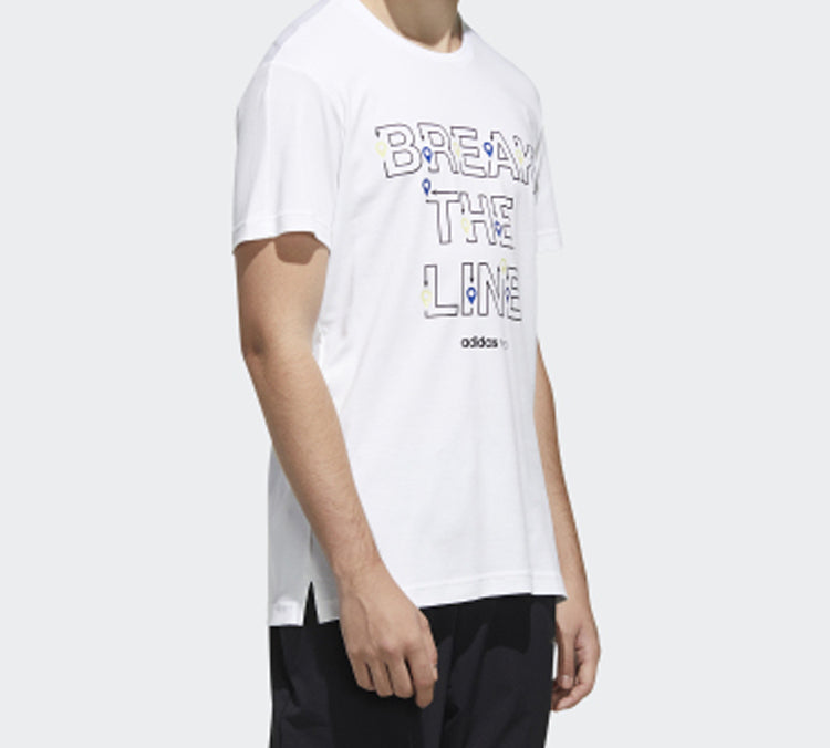 adidas neo Sports Round Neck Short Sleeve White FN6428