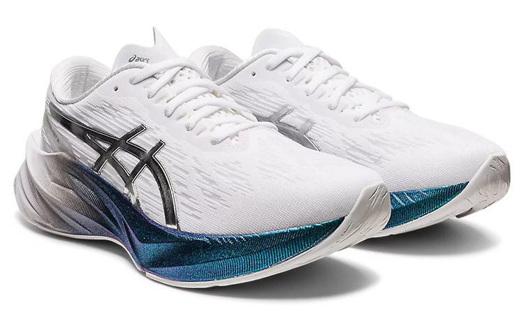 (WMNS) ASICS Novablast 3 Platinum 'White Metallic Blue' 1012B290-100