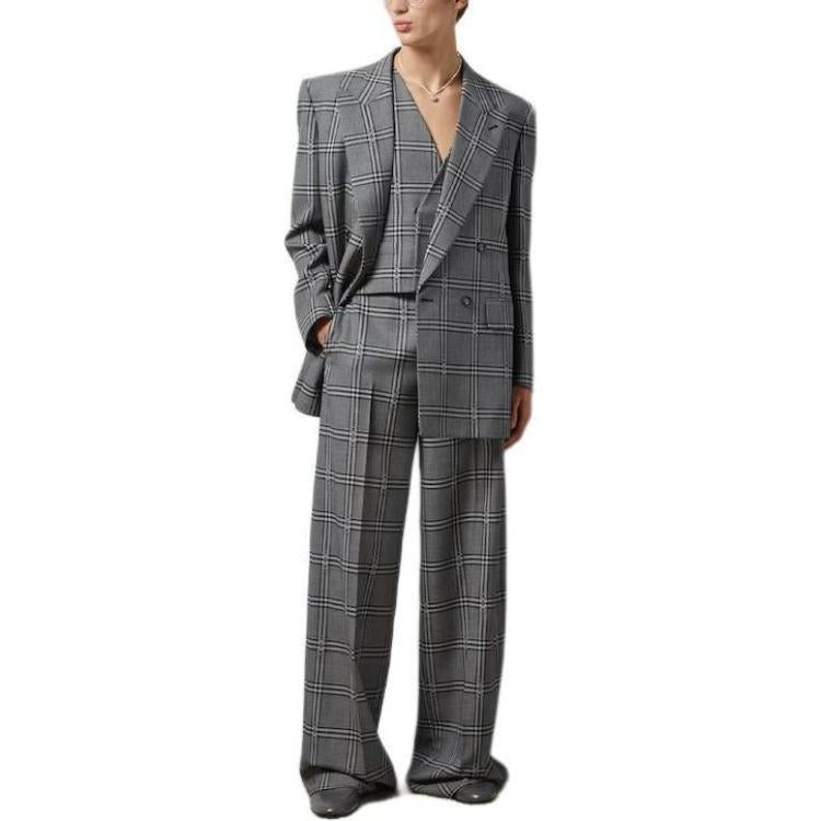 Gucci Horsebit Check Wool Jacket 'Grey Black' 770378-ZAOPD-1016