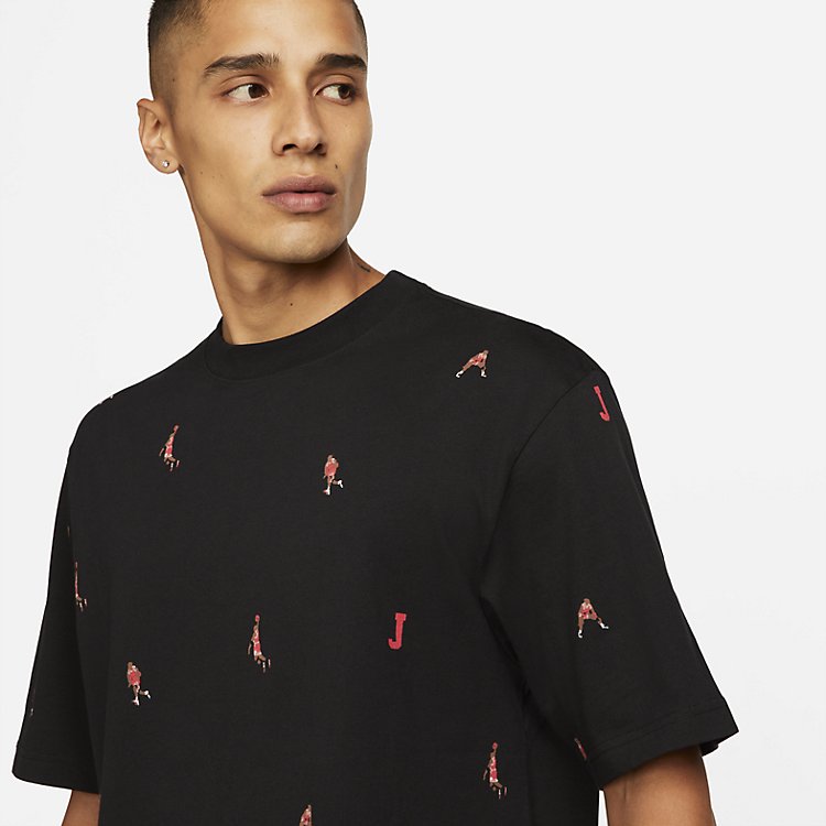 Air Jordan Allover Jumpman T-Shirt 'Holiday-Black'  DC9795-010