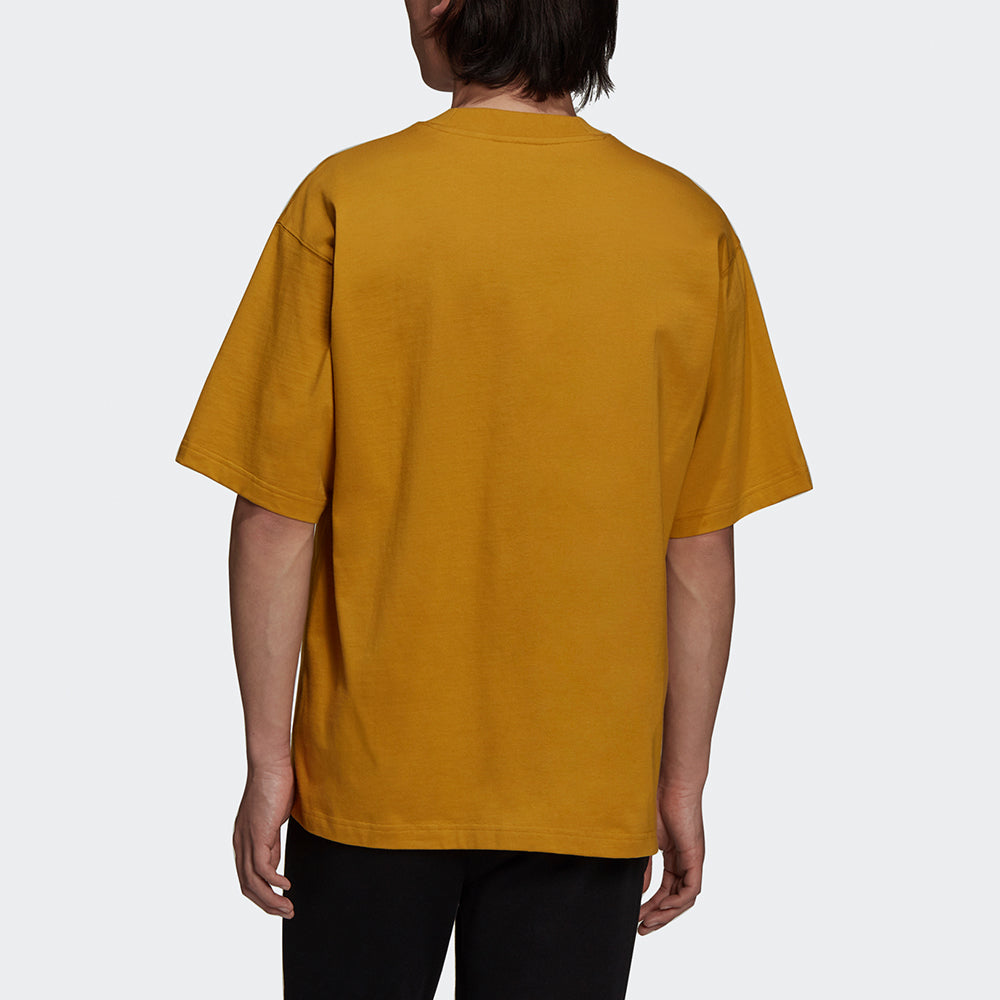 adidas originals C Tee Solid Color Small Label Loose Sports Short Sleeve Gold Color HC8590