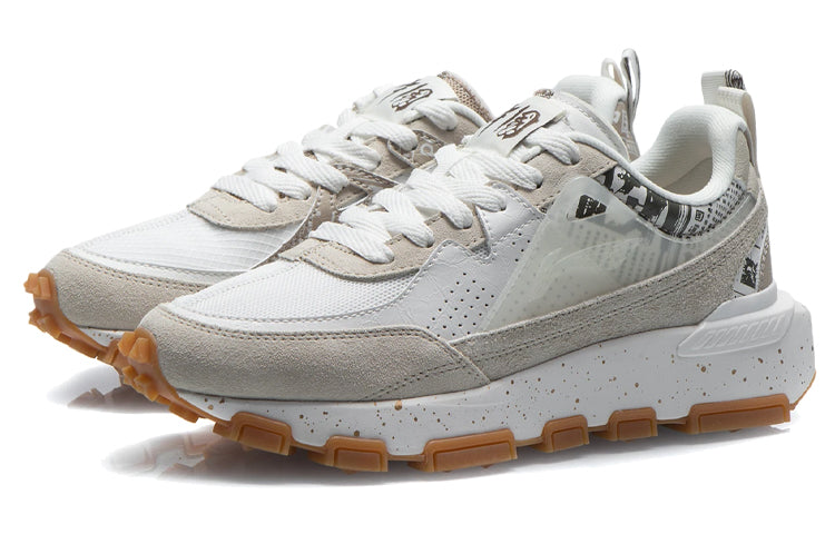 (WMNS) Li-Ning Lifestyle Sportswear 'Beige White' AGCR286-1