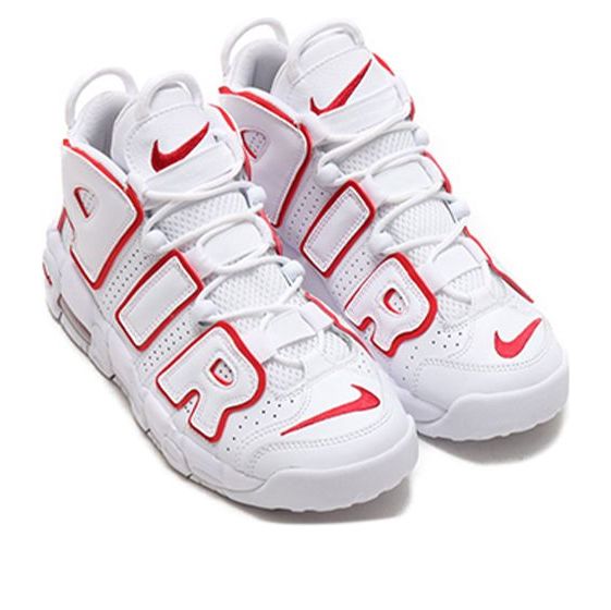(GS) Nike Air More Uptempo 'White Varsity Red' 415082-108
