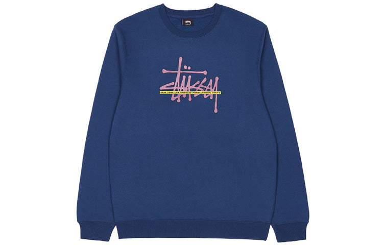 Stussy International Crew Neck Sweatshirt Logo 'Pink  Black' 1914482D