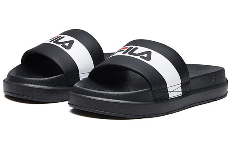 (WMNS) FILA Slippers Black/White F12W024631ABW