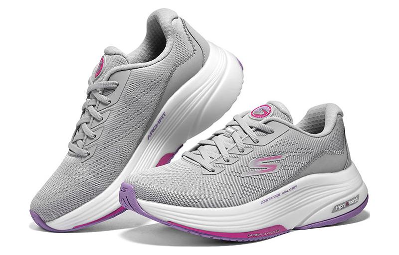 (WMNS) Skechers Go Walk Distance Walker 'Grey Lavender' 125129-GYLV