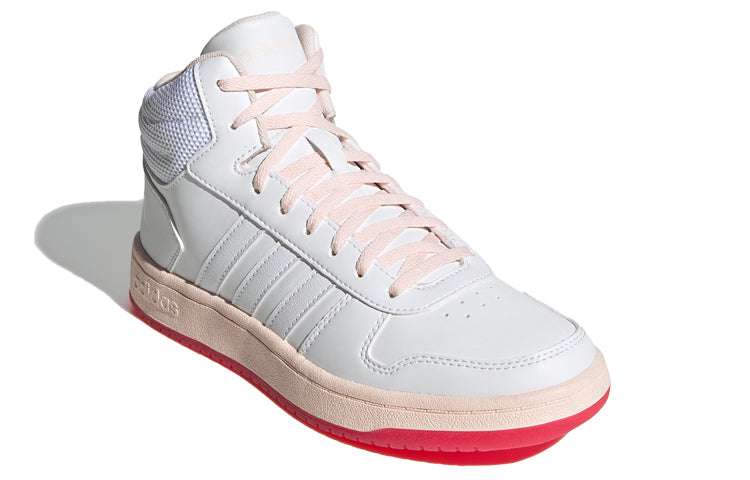 (WMNS) adidas Hoops 2.0 Mid 'White Power Pink' FW9355