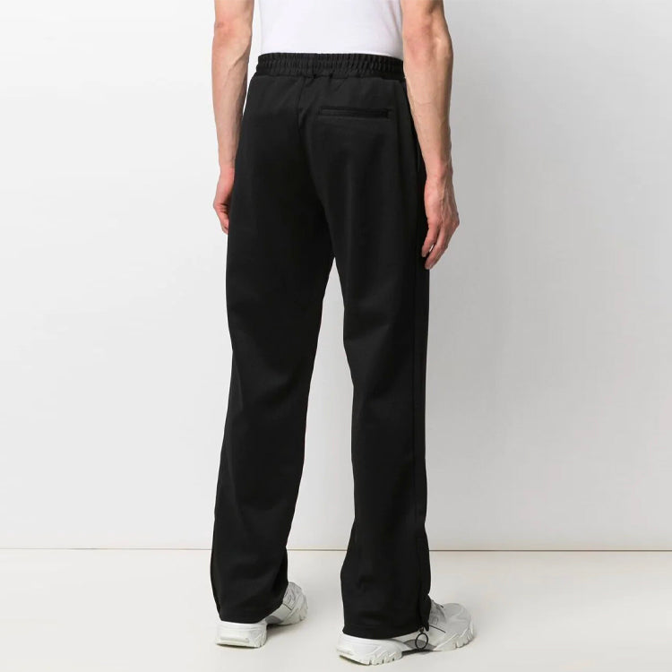 Off-White SS21 Logo Embroidered Casual Sports Pants Version Black OMCJ002S21FAB0011001