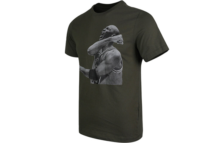 Air Jordan Sleeve Breathable Round Neck Green CN3589-325