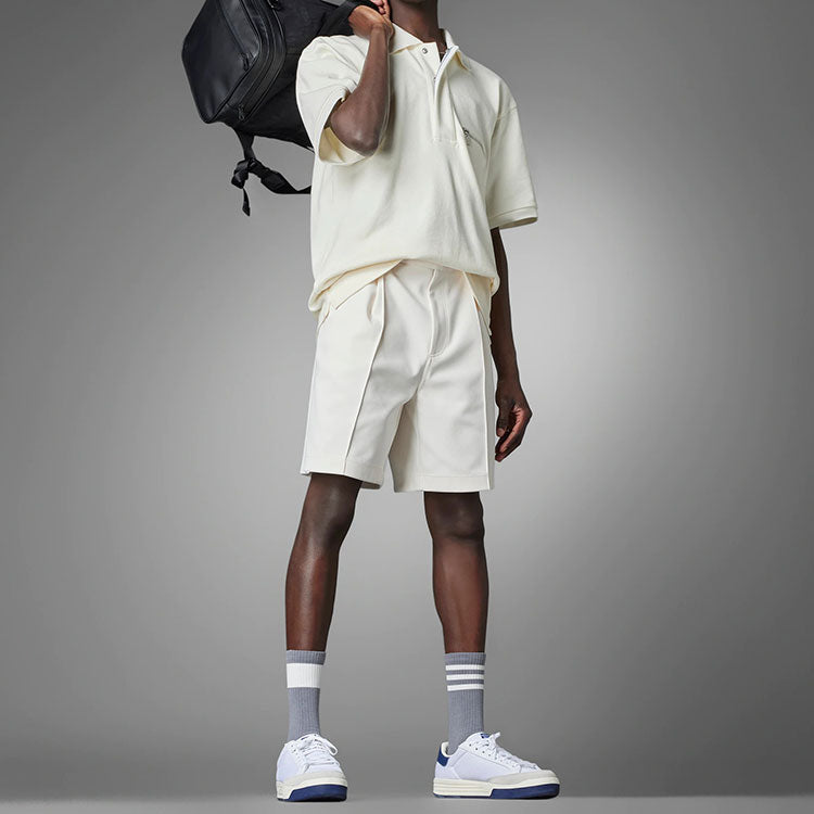 adidas Blue Version Tie-Break Polo Shirt 'Beige' HM2347