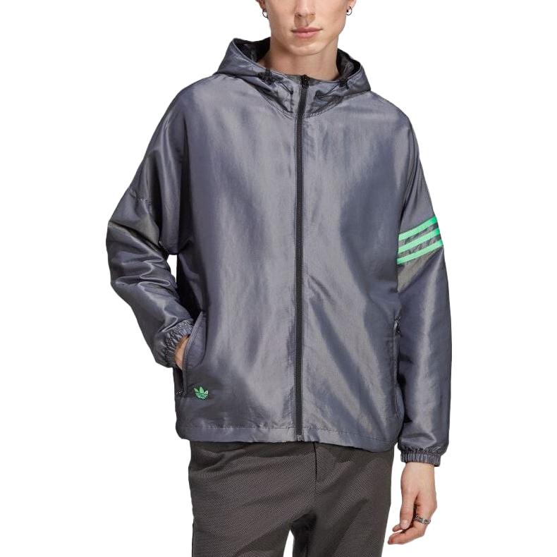 adidas Classic Windbreaker 'Silver Purple' HR5333