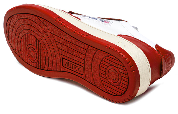 Autry Medalist Low Leather 'Red White' AULM-WB02