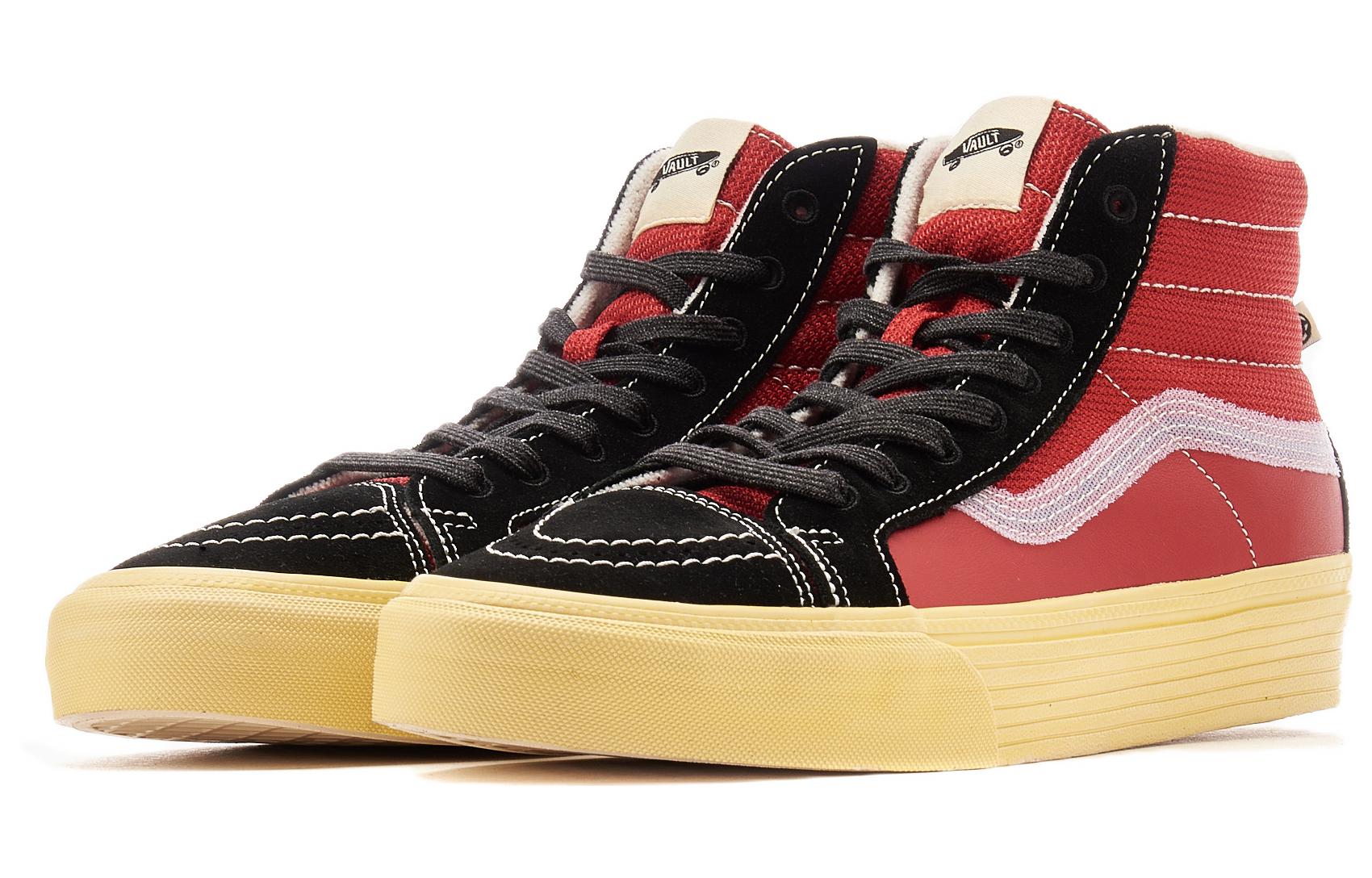 Vans SK8-HI Notchback Split VR3 LX 'Vintage Sport - Black Red' VN0A5FBH458