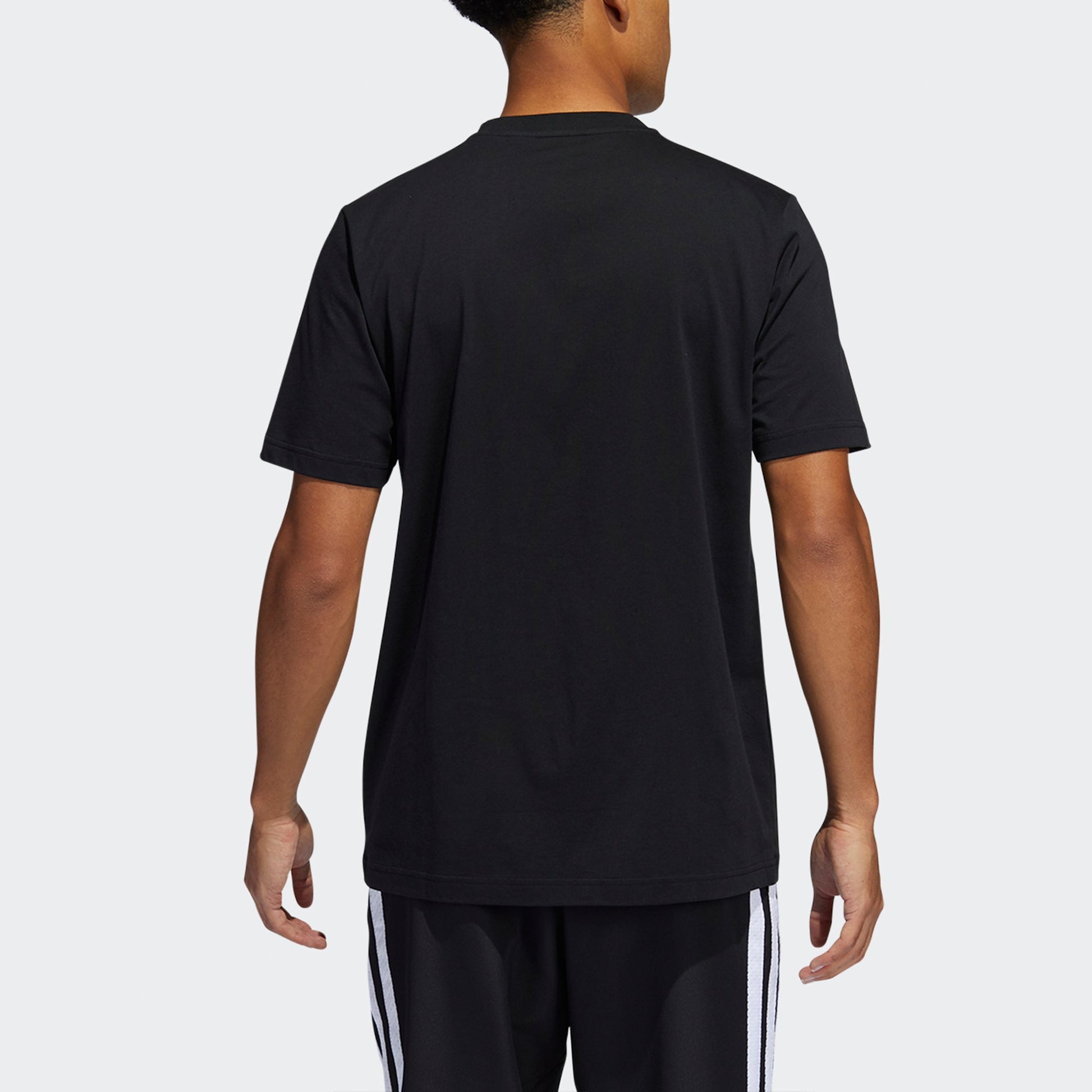 Men's adidas x LEGO Crossover Dame Ss Damian . Lillard Funny Blocks Printing Basketball Sports Short Sleeve Black T-Shirt HA7055