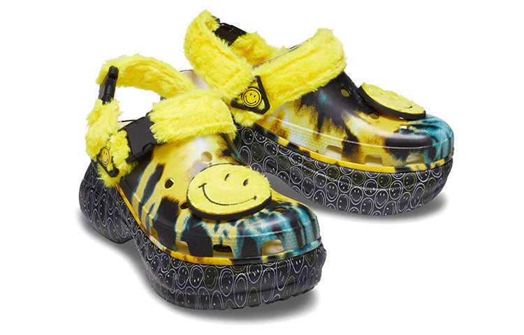 (WMNS) Crocs Classic Clog Smiling Face Stylish Flat Sports 'Yellow' 207271-90H