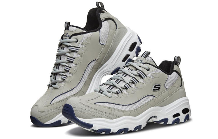 Skechers D'Lites 1.0 Sports Shoes Grey/Blue 666125-GYBL