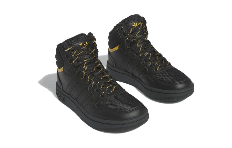 (PS) adidas Hoops 3.0 Mid J 'Black Preloved Yellow' IF7736