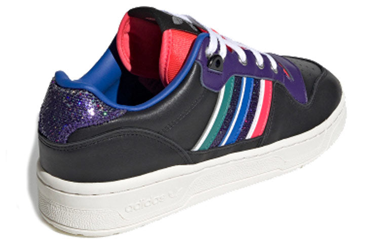 (WMNS) adidas Rivalry Low 'Black Purple Red' FW9618