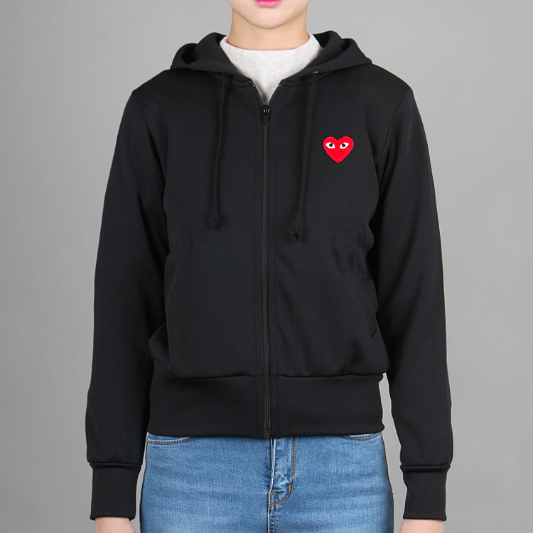 (WMNS) COMME des GARCONS PLAY Zip Hooded Jacket 'Black' AZ-T171-051-1