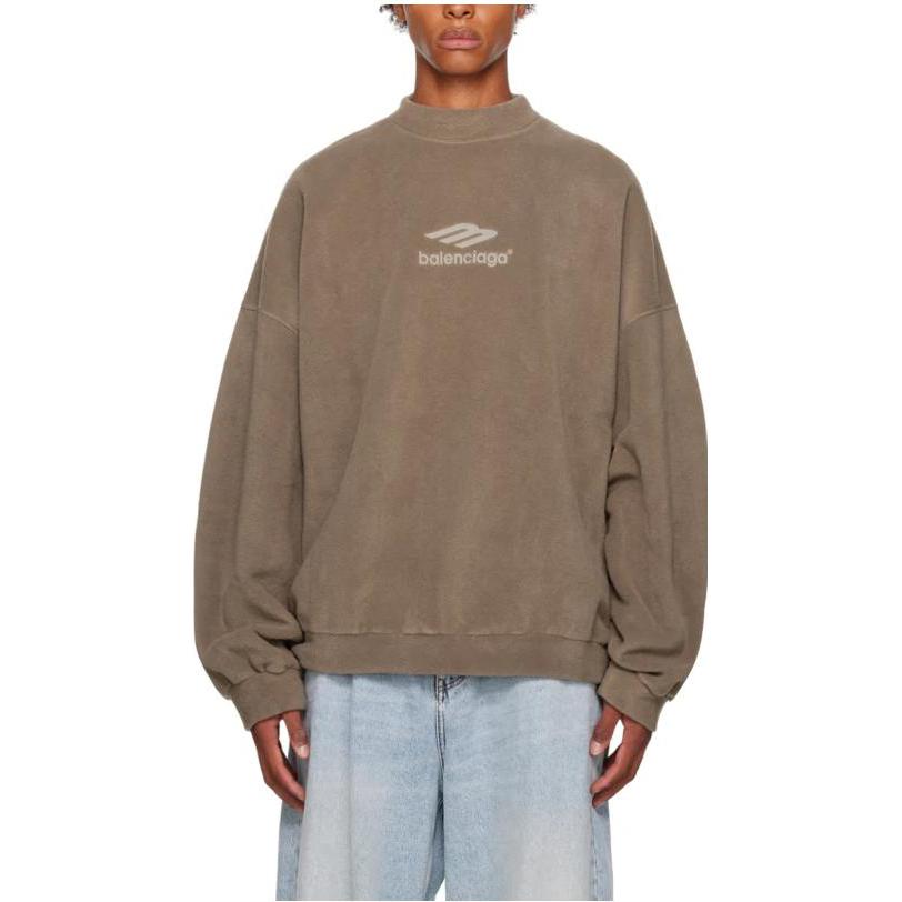 Balenciaga 3B Sports Icon Sweatshirt 'Khaki' 697975TMVA77183
