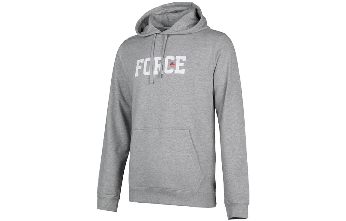 Men's Nike Alphabet Printing Hooded Long Sleeves Gray BQ6357-063