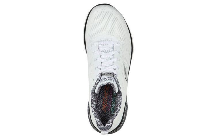 (WMNS) Skechers Glide Low-Top White 149326-WBK